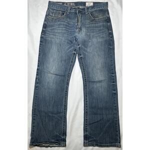 TK Axel Jeans Men's 34X32 Relaxed Boot Cut Western Distress Cowboy Comfort Light